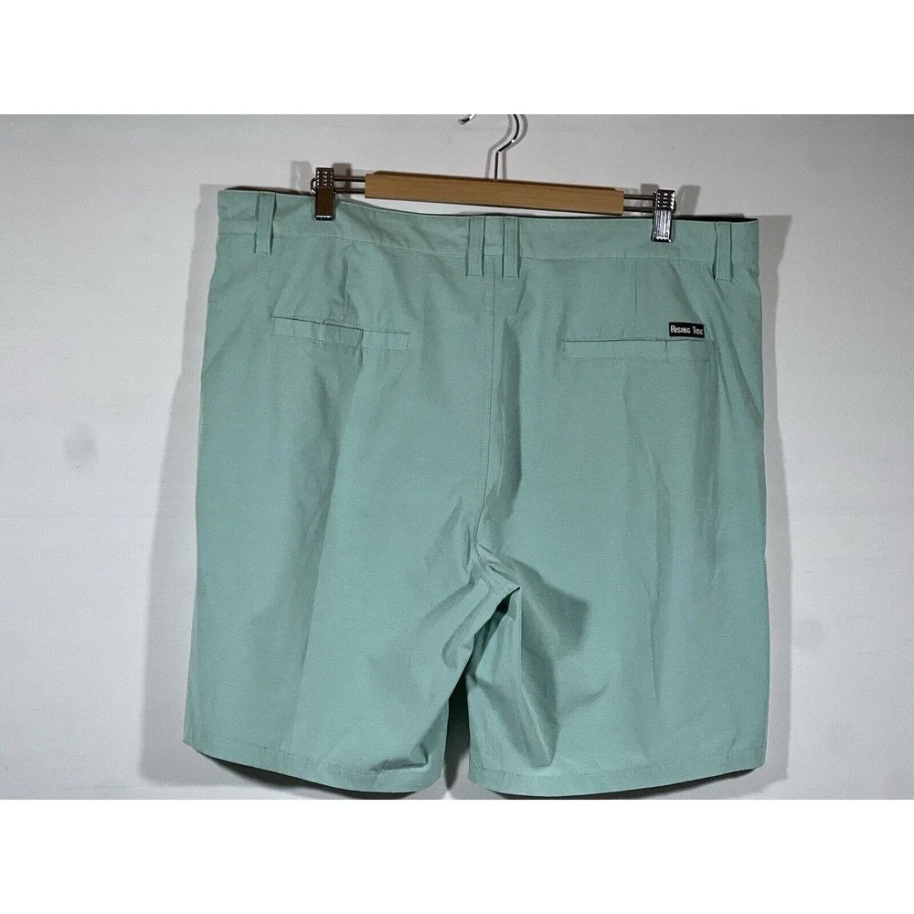 Rising Tide Mens Cargo Shorts 38 Green Stretch Utility Casual Outdoor